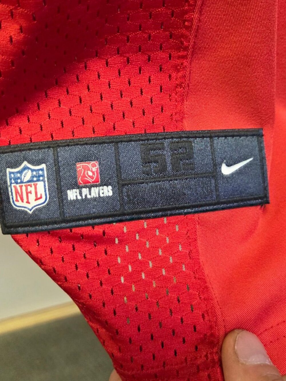 Nike Chiefs Alex Smith #11 Jersey Mens 52 XL Red Stitched Limited